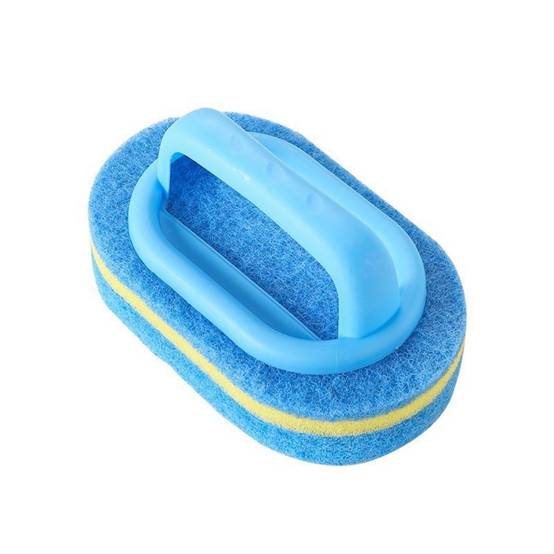 Brosse de Nettoyage à Éponge avec Manche, Brosse Ligne d’Eau Piscine pour Nettoyer Piscine Spa Baignoires Murs IntiMeg - Image 1