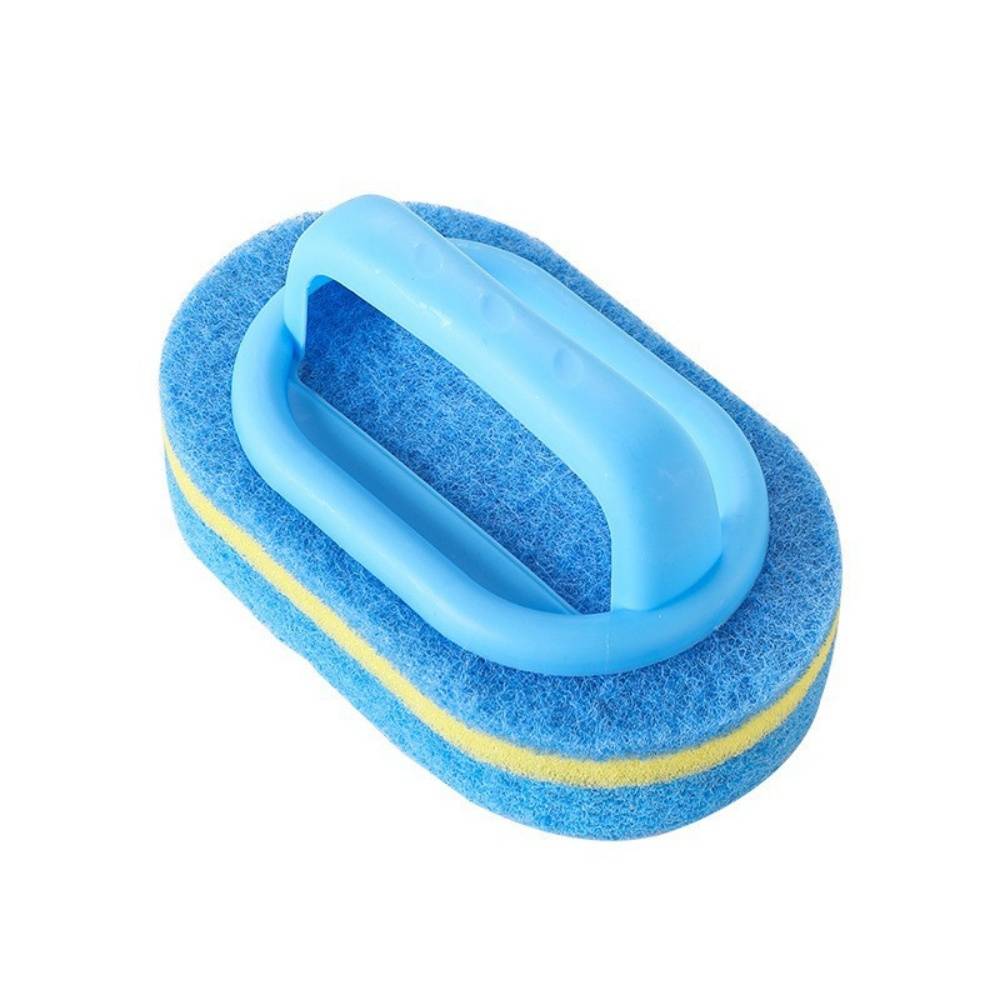 Brosse de Nettoyage à Éponge avec Manche, Brosse Ligne d’Eau Piscine pour Nettoyer Piscine Spa Baignoires Murs IntiMeg - Image 1