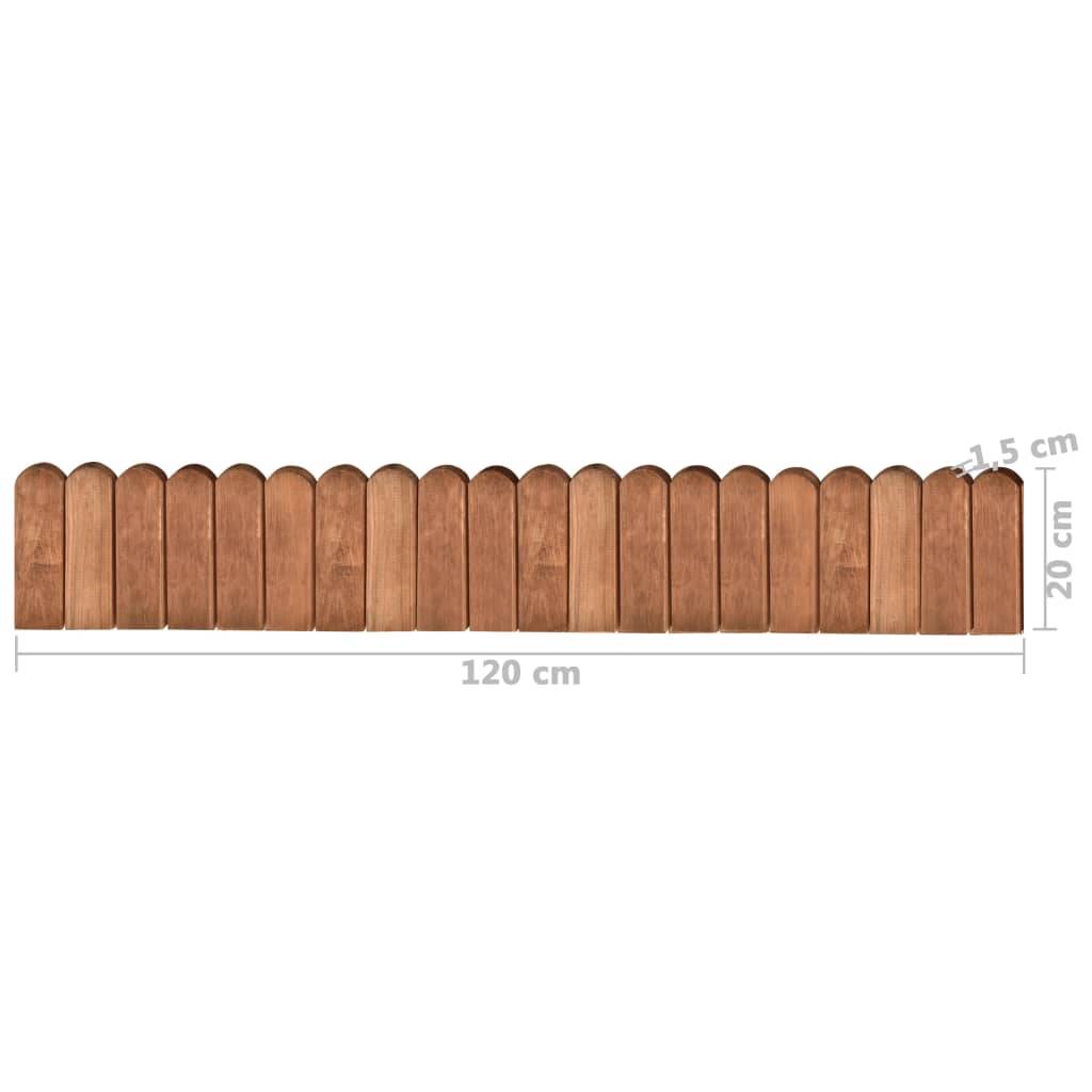 ComfortXL - Rouleau de bordure pin massif aménagement extérieur 120x20cm brun - ComfortXL Outdoor Living - Image 6