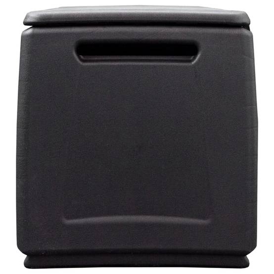Coffre boîte meuble de jardin rangement 138 x 53 x 57 cm 330 litres gris foncé noir - Image 3