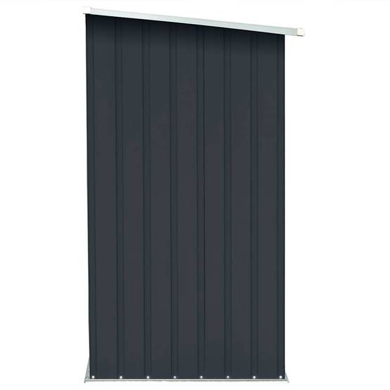 Range-bûches Acier Galvanisé 2m³ Design Moderne 163x83x154cm Anthracite - ComfortXL Outdoor Living - Image 4
