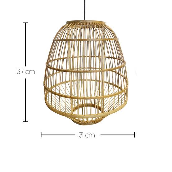 Lumisky - Suspension d'extérieur avec cable MYKONOS Beige Rotin 5m - Image 6