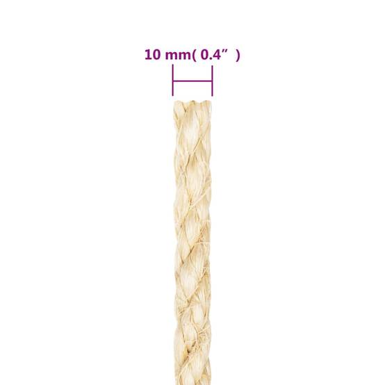 Corde 100 % sisal 10 mm 25 m Maison Chic - Image 4