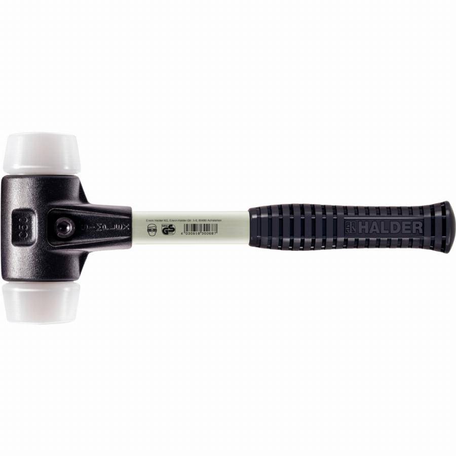 Maillet HALDER SIMPLEX Superplastique avec boîtier en fonte malléable renforcée et manche en fibre de verre - D=60 mm - 3707.060