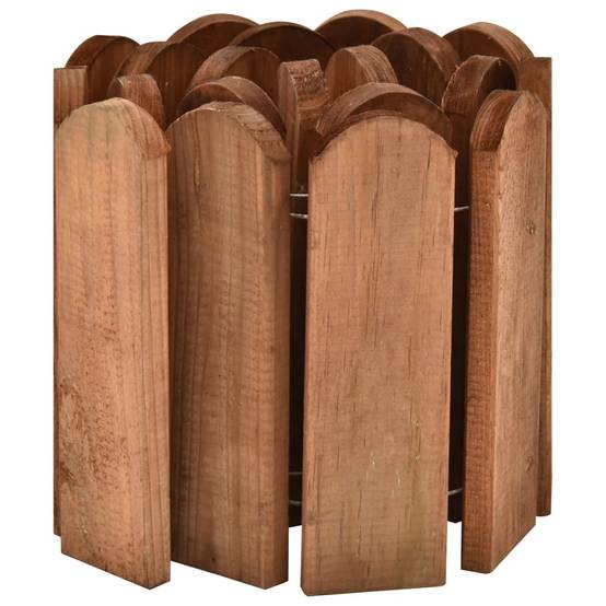 ComfortXL - Rouleau bordure bois pin imprégné extérieur séparation gazon 120x20cm brun - ComfortXL Outdoor Living - Image 4
