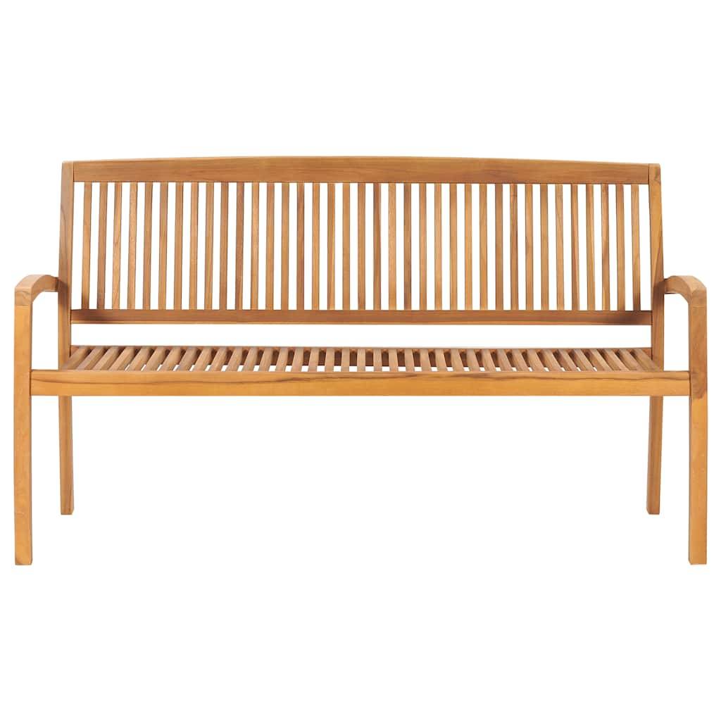 PANGIVO - Banc de jardin bois de teck rouge 159 x 57.5 x 90 cm - PANGIVO - Image 3