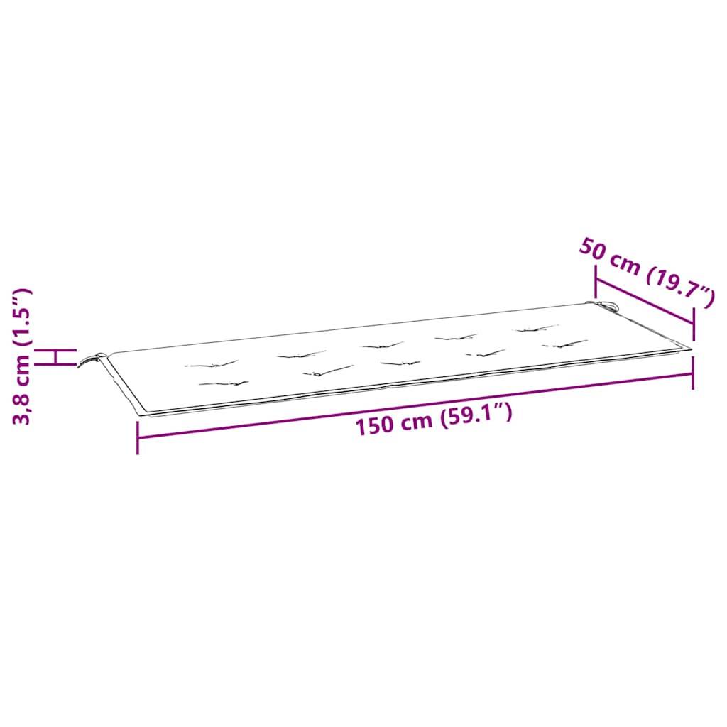 PANGIVO - Banc de jardin bois de teck rouge 159 x 57.5 x 90 cm - PANGIVO - Image 9