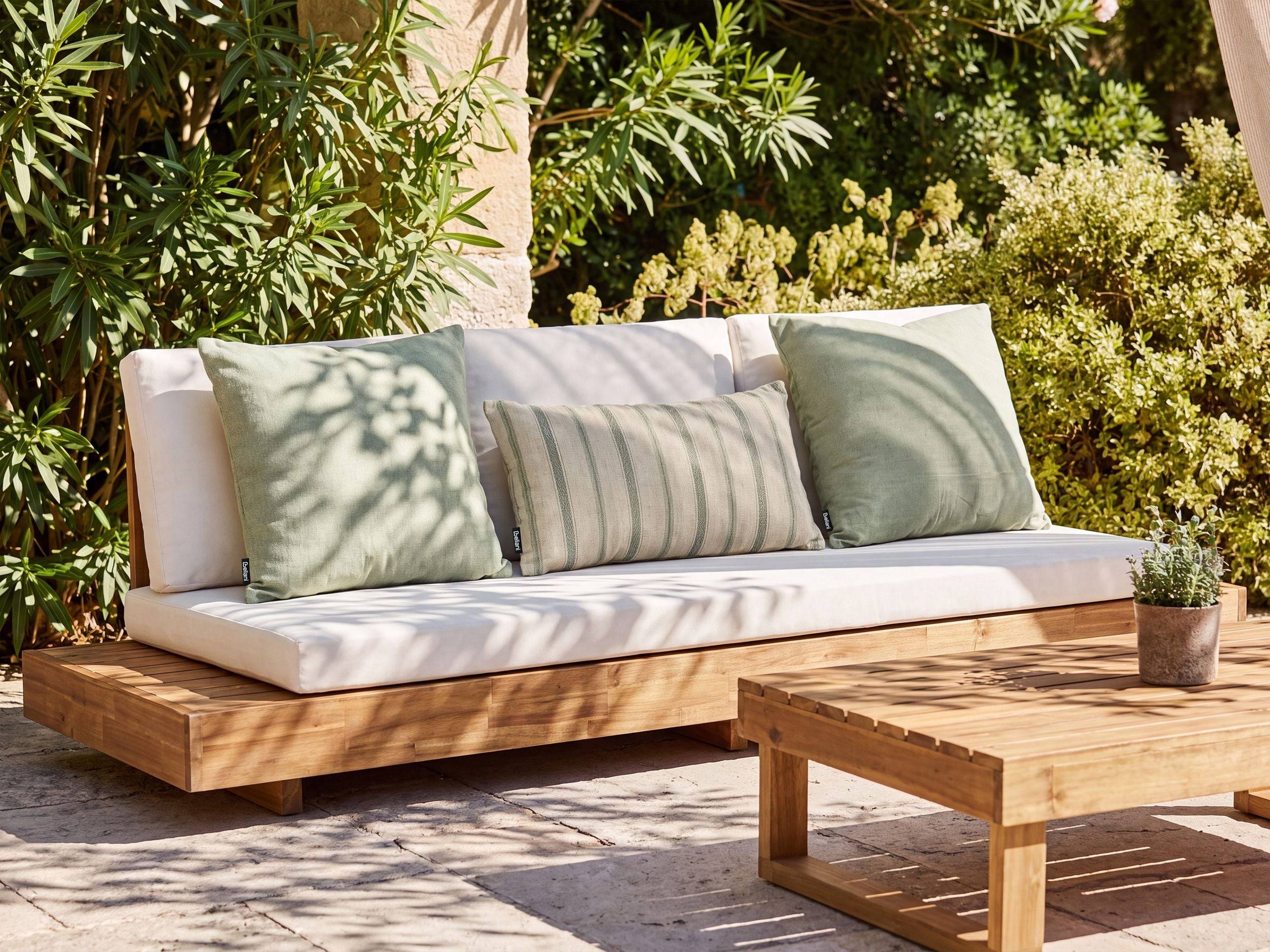Beliani - Coussin d'extérieur Polyester Vert MANZANIT - 30x50x10- Beliani - Image 1