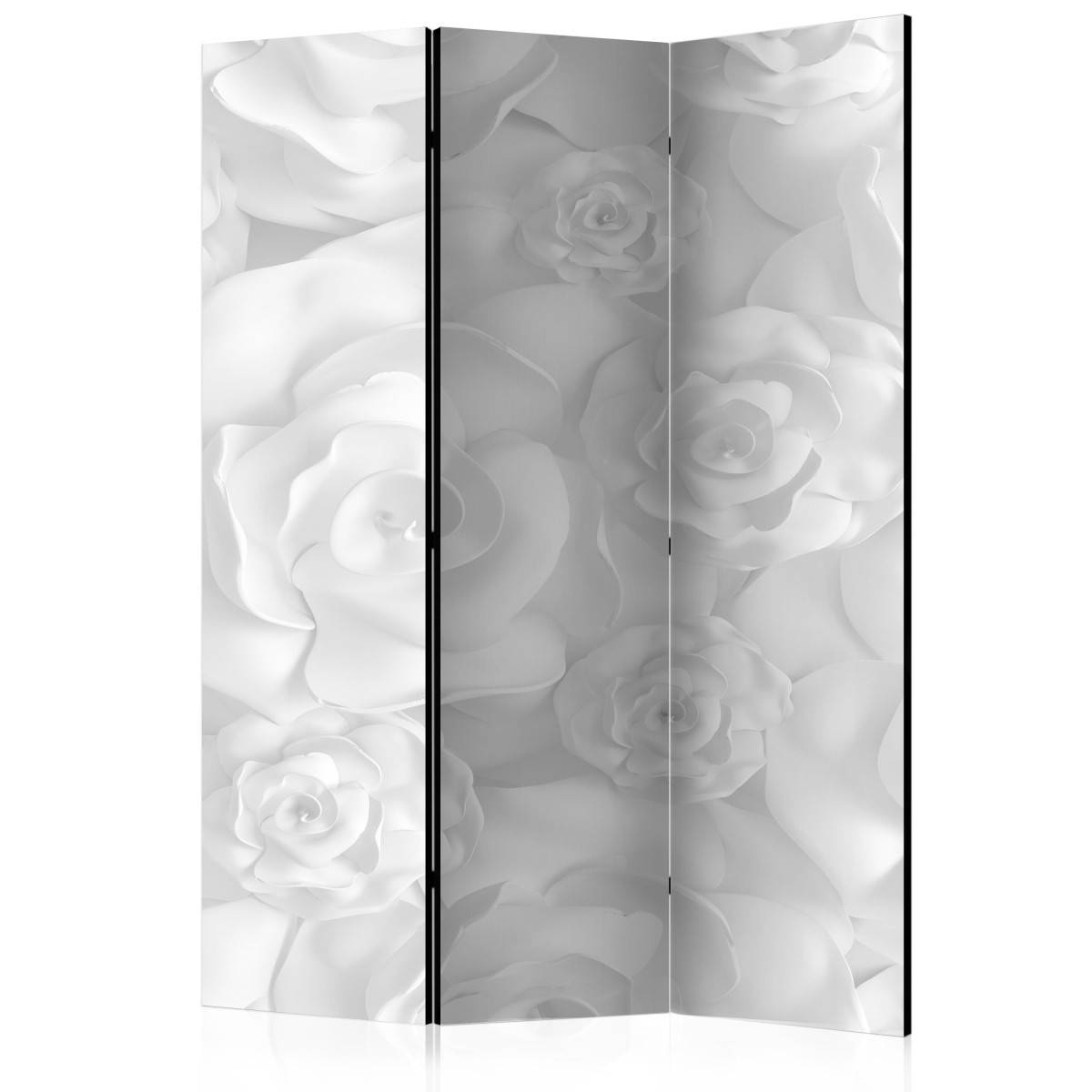Paravent 3 Volets "Plaster Flowers" 135x172cm - Image 1