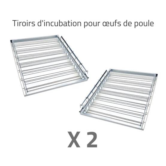 Couveuse + 2 Tiroirs de caille à poule + 1 Panier d'éclosion MAINO - Image 4