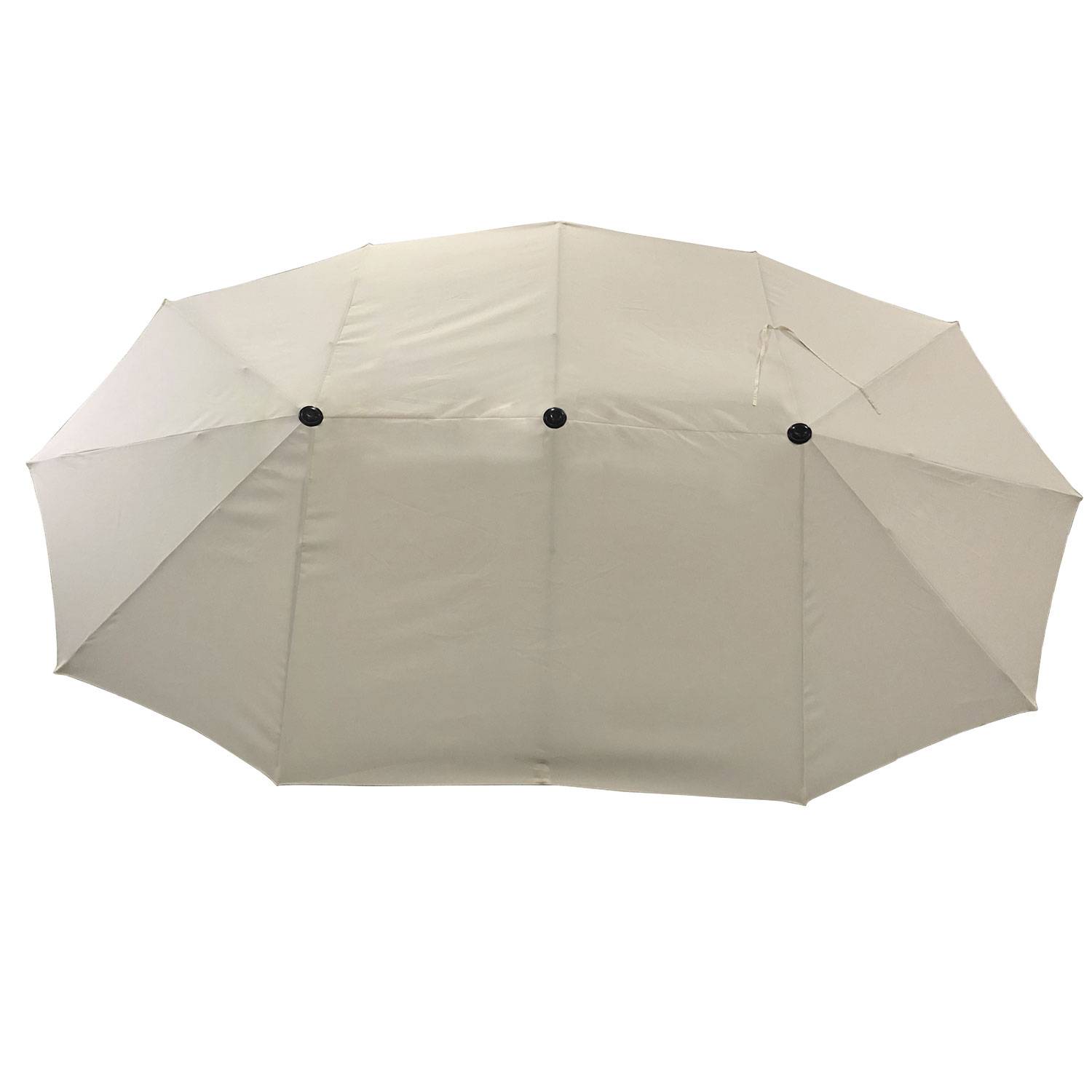 Parasol double 2x4m LINAI beige - HAPPY GARDEN - Image 8