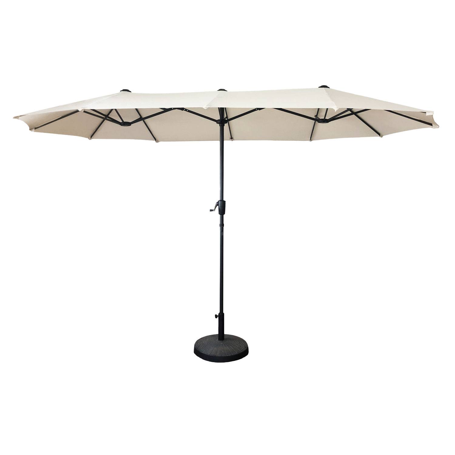Parasol double 2x4m LINAI beige - HAPPY GARDEN - Image 1