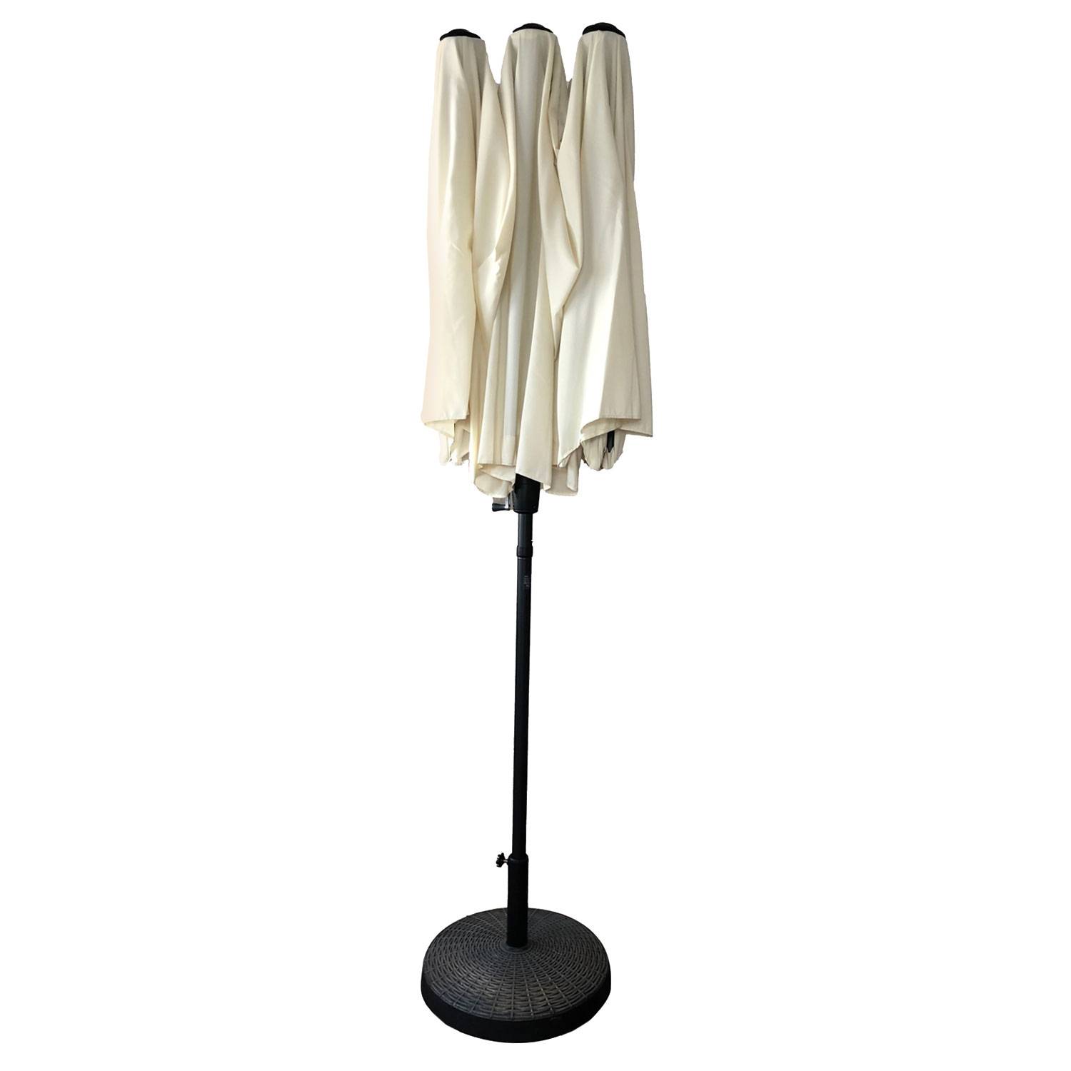 Parasol double 2x4m LINAI beige - HAPPY GARDEN - Image 4