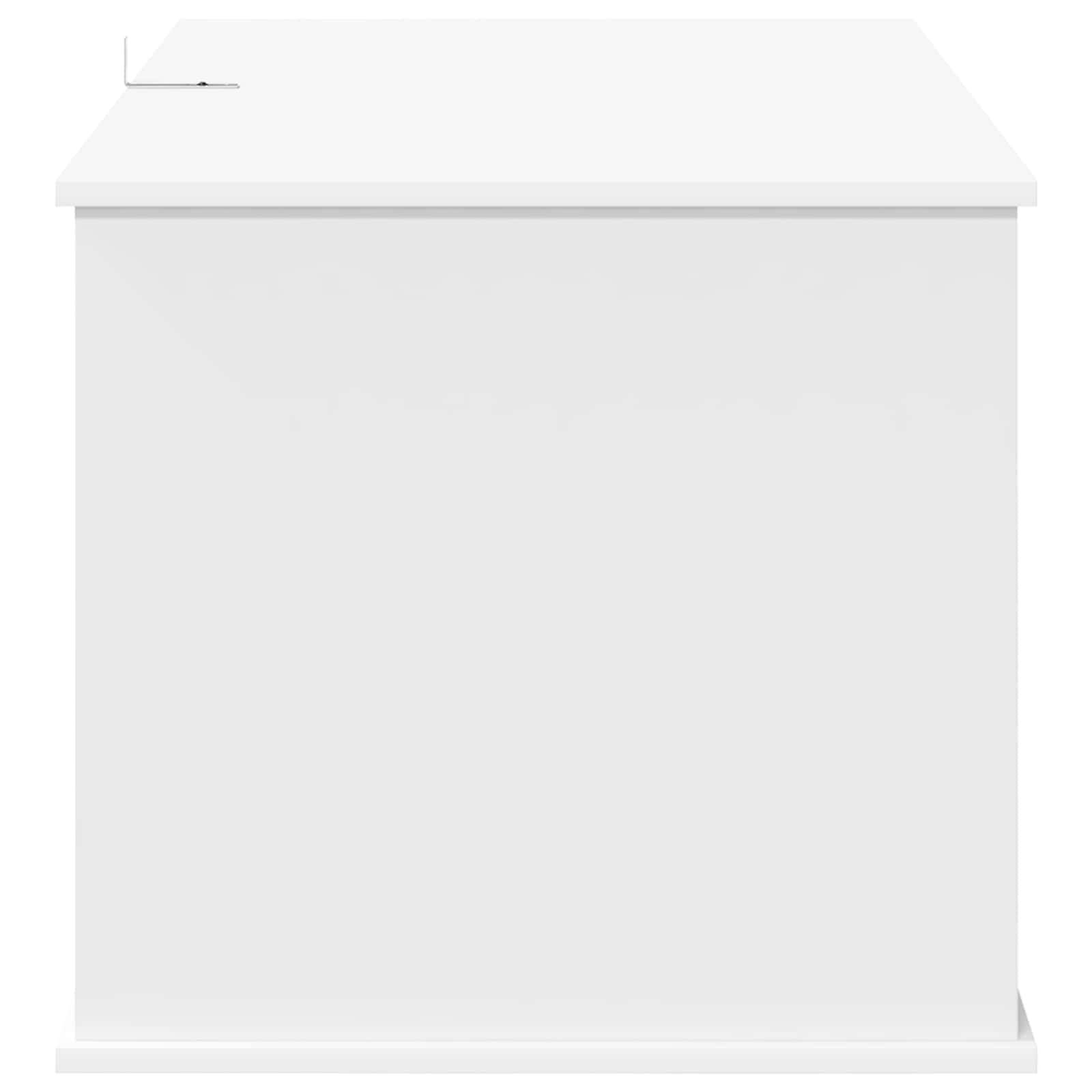 Maison pour chat bois d'ingénierie blanc 85 x 55 x 50.5 cm, Poids:25.28kg - PANGIVO - Image 7