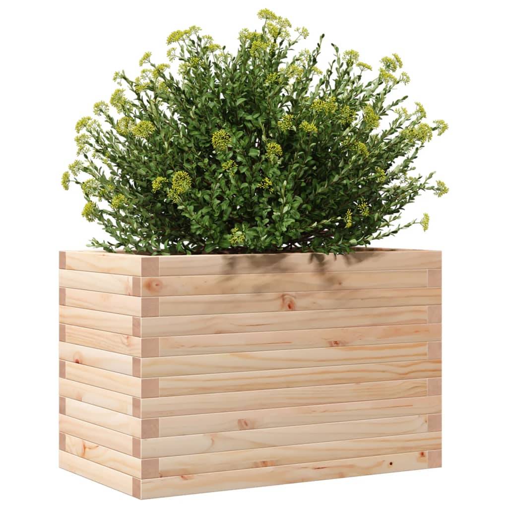 Jardinière rectangulaire en pin massif pour jardin et balcon 70x40cm – ComfortXL Outdoor Living - Image 4