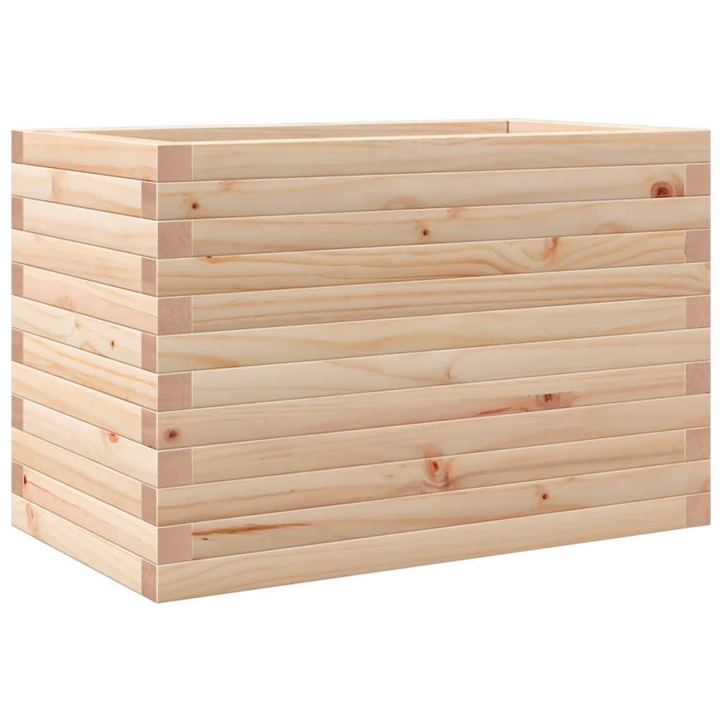 Jardinière rectangulaire en pin massif pour jardin et balcon 70x40cm – ComfortXL Outdoor Living - Image 2