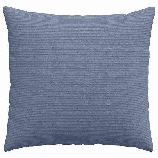 Lot de 2 Coussins en Velours Côtelé Confortables avec Housses Amovibles pour Salon Bleu 45x45 cm – ComfortXL Outdoor Living - Image 6