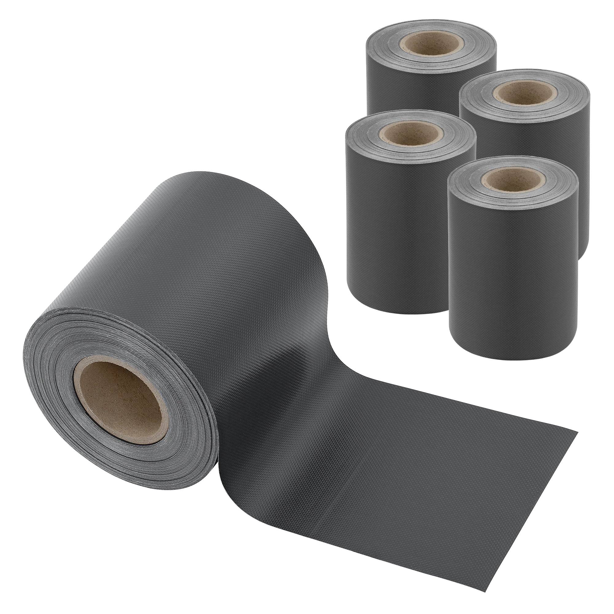 Helloshop26 - Lot de 4 bandes de brise-vue PVC 140 m x 19 cm 26,6 m² gris anthracite ral 7016 - Image 1