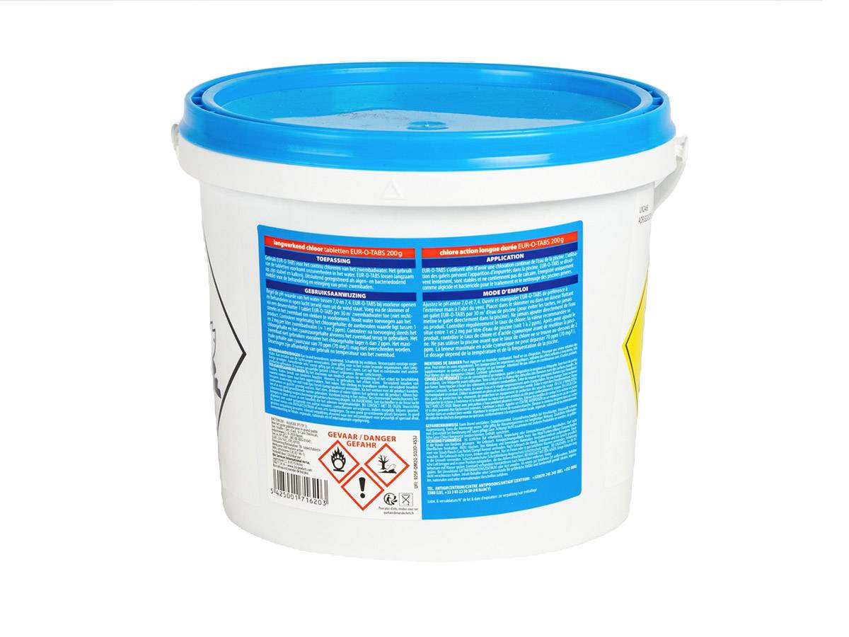 BSI - Chlore Lent - Action Longue Durée - Dissolution Lente - Désinfection - Pour Piscine 30m³ et Plus - Galets 200g - 5kg - Image 4