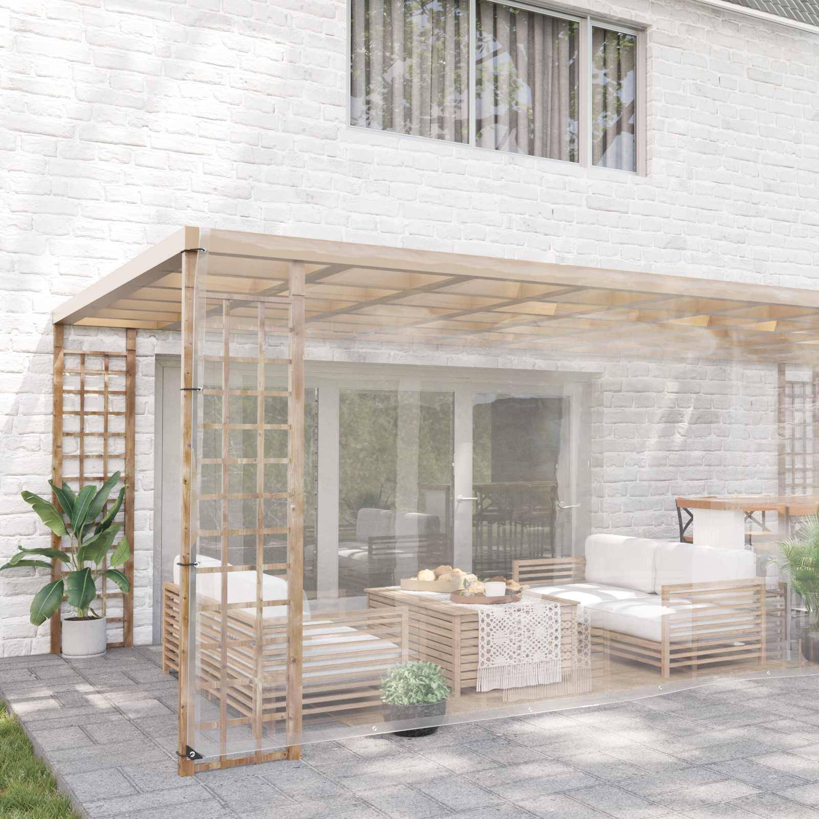 Vidaxl - Couverture pour plantes 6 x 6 m PVC Transparent vidaXL 3429362 - Image 1