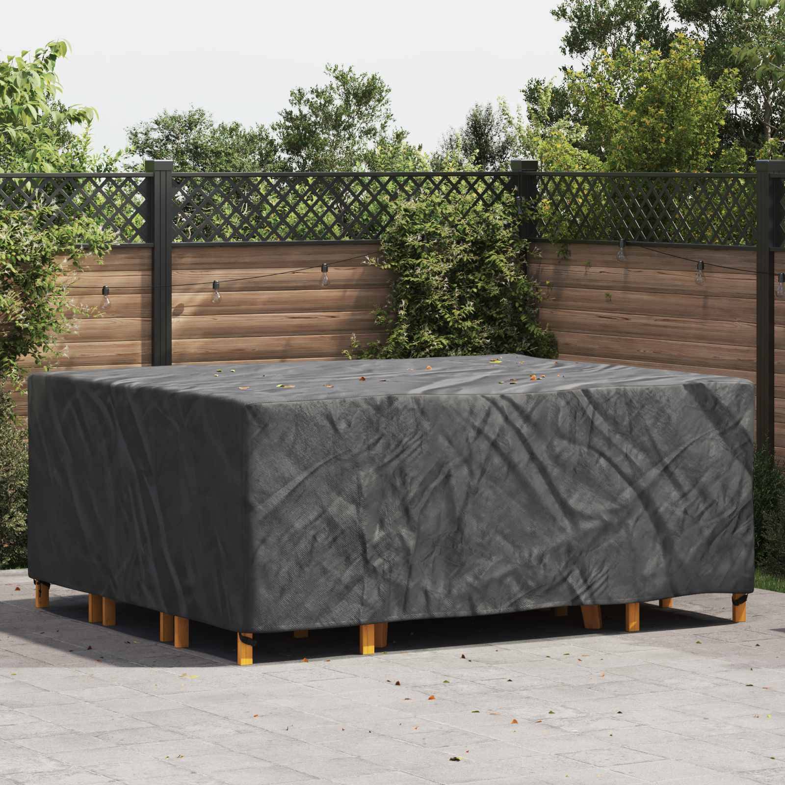 Housse pour meubles tissu 600D noir 250 x 210 x 90 cm - PANGIVO - Image 1