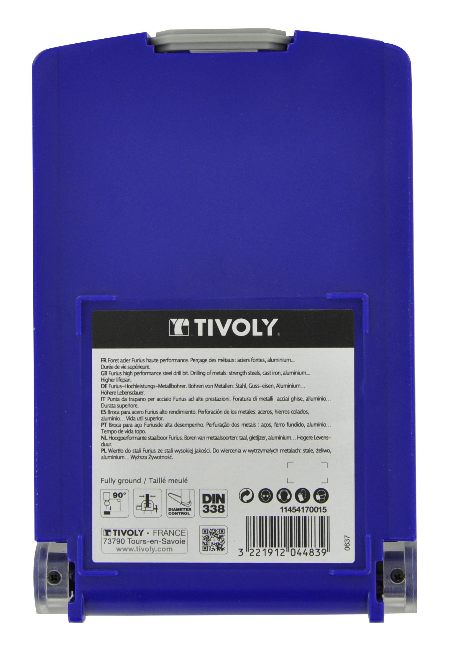 Tivoly - Tivoly Coffret 19 forets métaux FURIUS HSS revêtus FUSIO pointe en croix Ø 1 à 10mm par 1/2 PREMIUM - Image 3