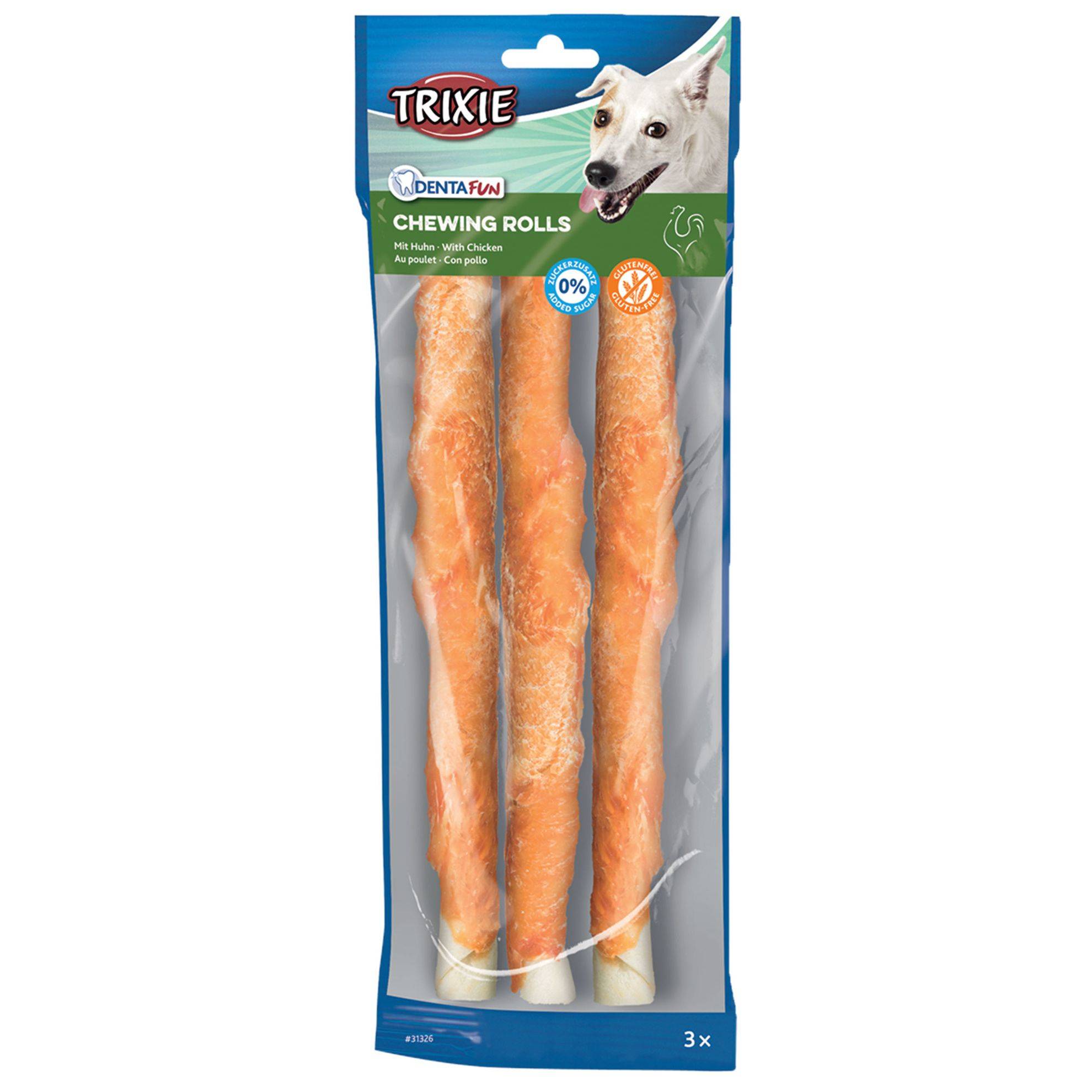 Trixie - Denta fun chicken chewing rolls Taille : M TRIXIE