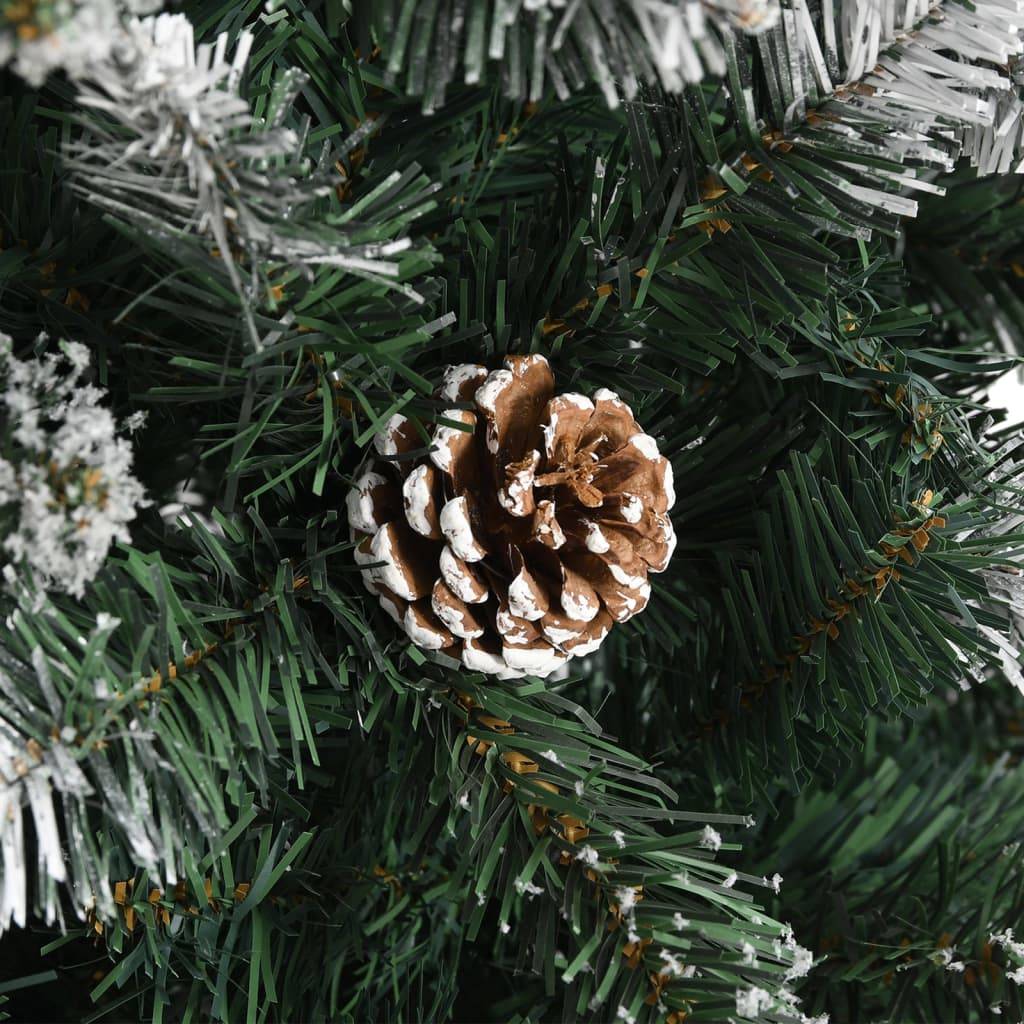 Sapin de Noël | Arbre de Noël artificiel avec support Vert 210 cm PVC Maison Chic - Image 6