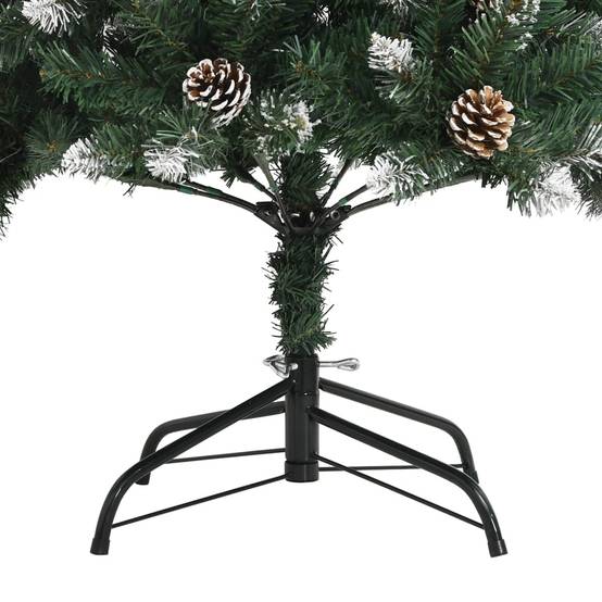 Sapin de Noël | Arbre de Noël artificiel avec support Vert 210 cm PVC Maison Chic - Image 7