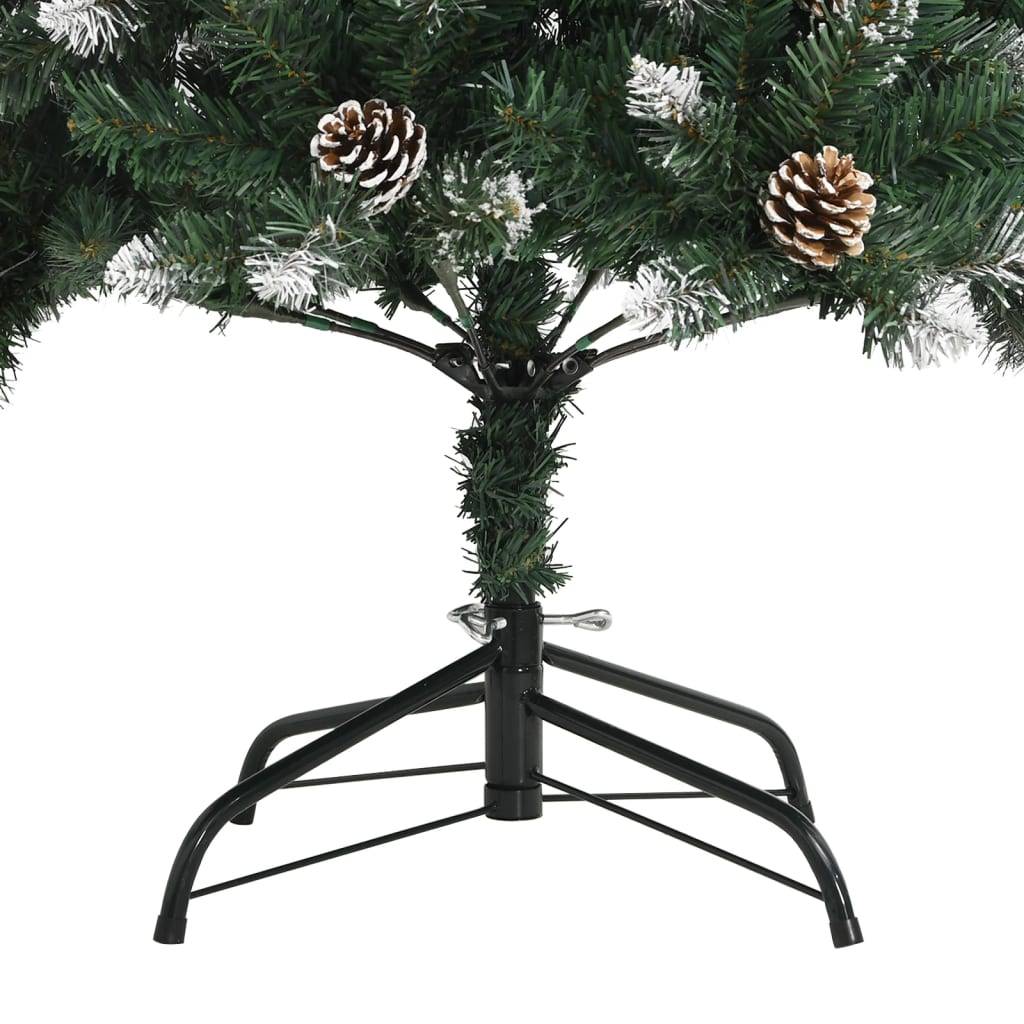 Sapin de Noël | Arbre de Noël artificiel avec support Vert 210 cm PVC Maison Chic - Image 7