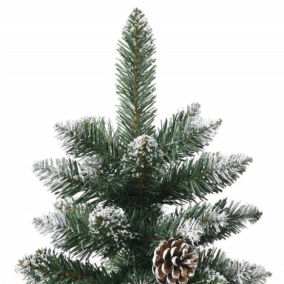 Sapin de Noël | Arbre de Noël artificiel avec support Vert 210 cm PVC Maison Chic - Image 5