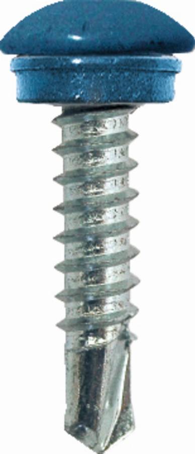 Vis autoperceuse ETANCO Belvis métal - Torx 20 Ø5.5x25 mm - rondelle alu/epdm Ø10 - RAL 9010 - Boite de 100 - 395393001 - Image 1