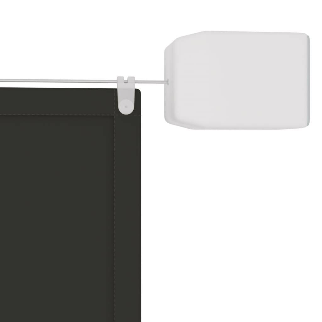 Store banne polycoton anthracite  140 x 420 cm  - Prolenta premium p331.6 - Image 4