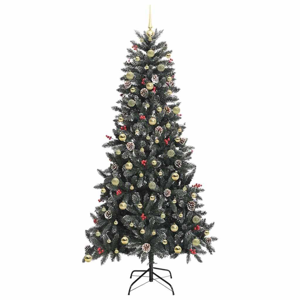 ComfortXL - Arbre de Noël Artificiel 2.40m Façon Enneigé, Kit Complet avec Lumières et Décorations – ComfortXL Outdoor Living - Image 4
