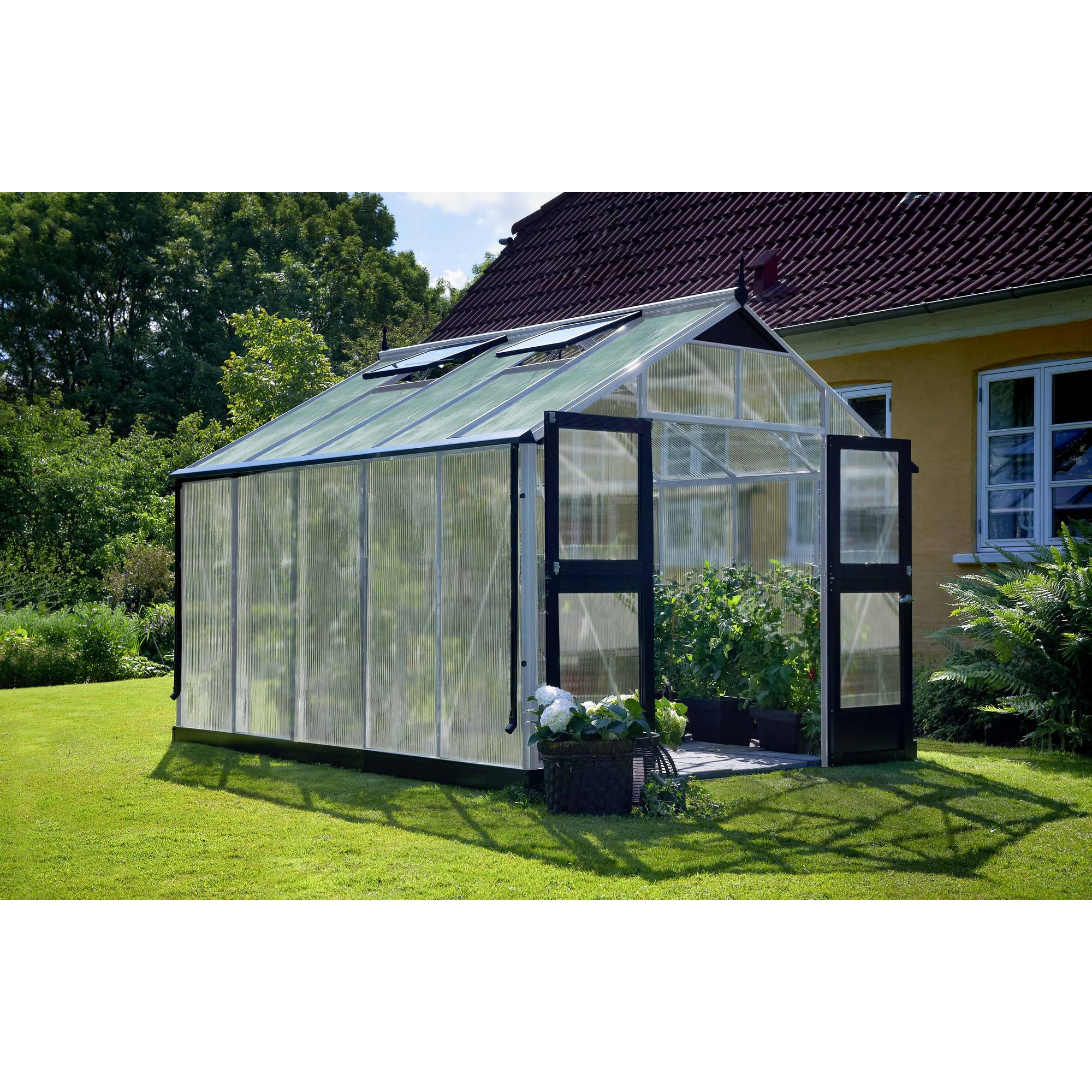 Juliana - Serre en polycarbonate 10,9 m² Premium, aluminium - Juliana - Image 1