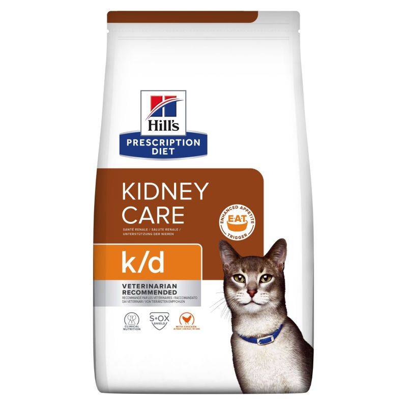 CROQUETTES CHAT ADULT PRESCRIPTION DIETS K/D KIDNEY CARE (POULET) - HILL'S 3 kg - Image 1