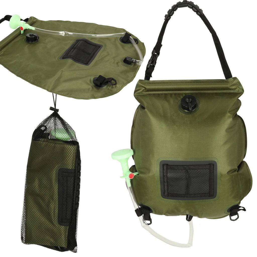 Douche de randonnée solaire de camping 20L XXL avec thermomètre - Image 1