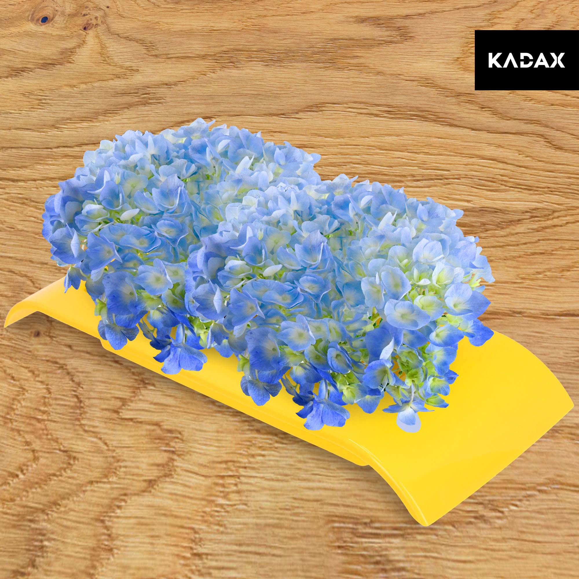 Vase ikebana en plastique, pique-fleurs japonais (L 36 cm, jaune) - Image 6
