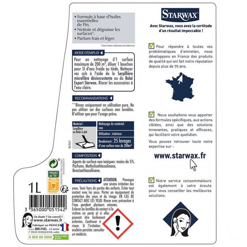 Starwax - Nettoyant multi-usages parfum pin des landes 1L STARWAX - Image 2