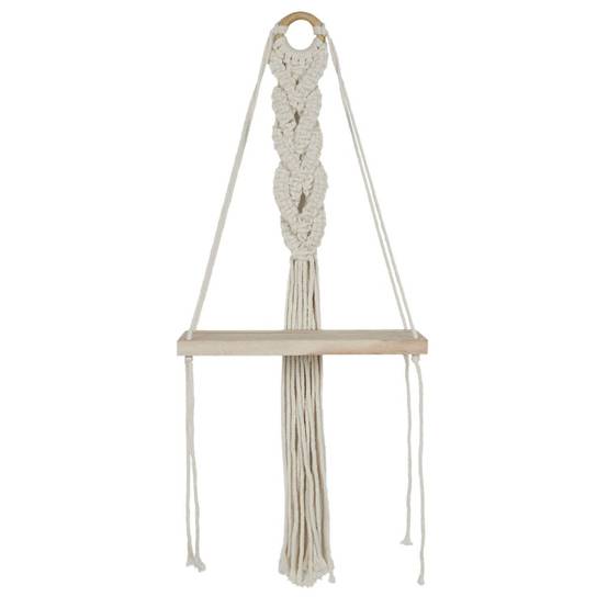 The Home Deco Factory - Étagère Murale Déco "Boho" 62cm Beige - Image 1