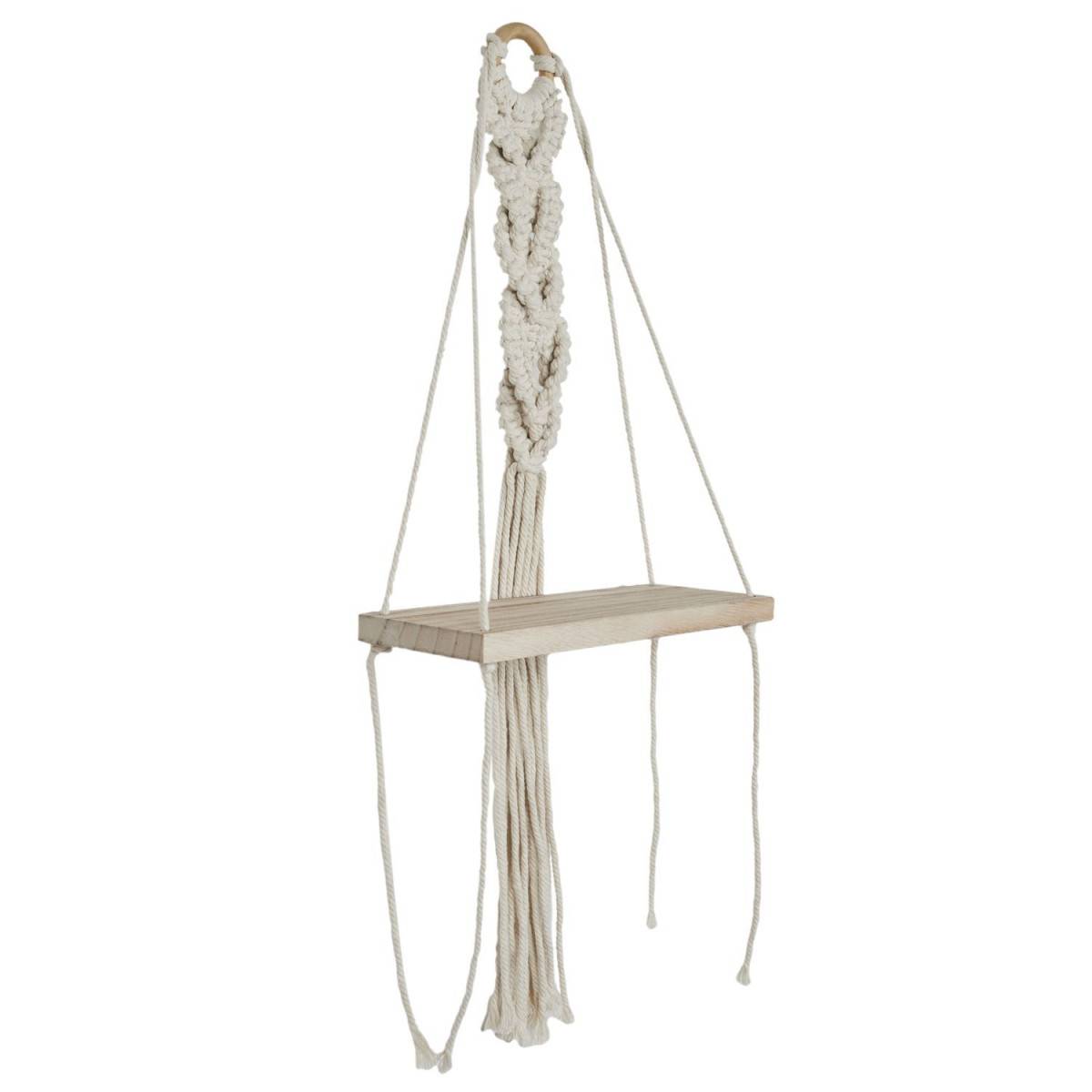 The Home Deco Factory - Étagère Murale Déco "Boho" 62cm Beige - Image 2