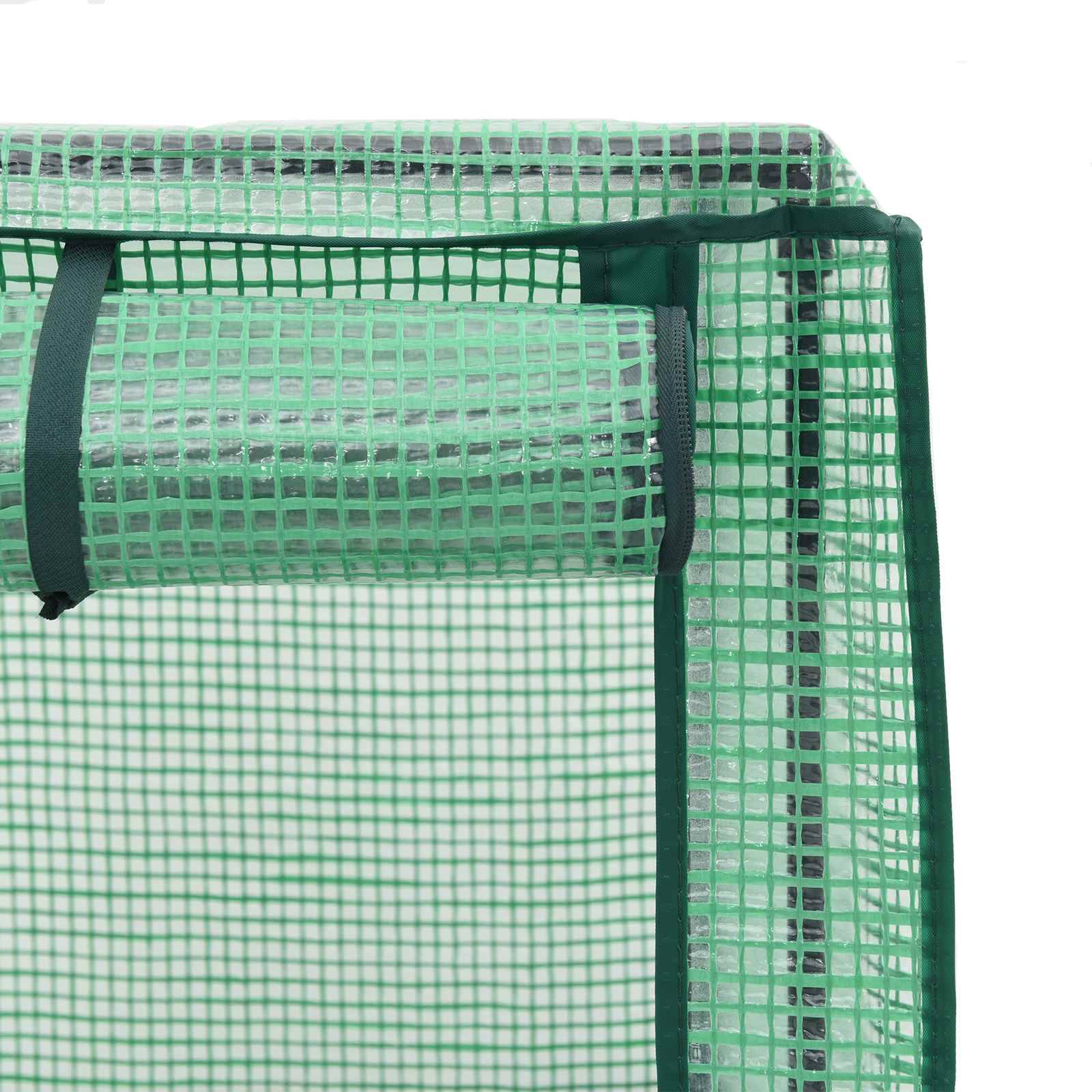 ComfortXL - Jardinière sur pied en polypropylène pour terrasse avec serre et roulettes 120cm gris - ComfortXL Outdoor Living - Image 5