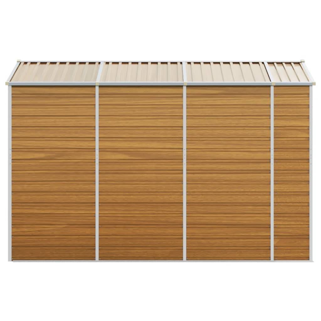 Vidaxl - Abri de jardin marron clair 191 x 300 x 198 cm en acier galvanisé vidaXL 3188277 - Image 7