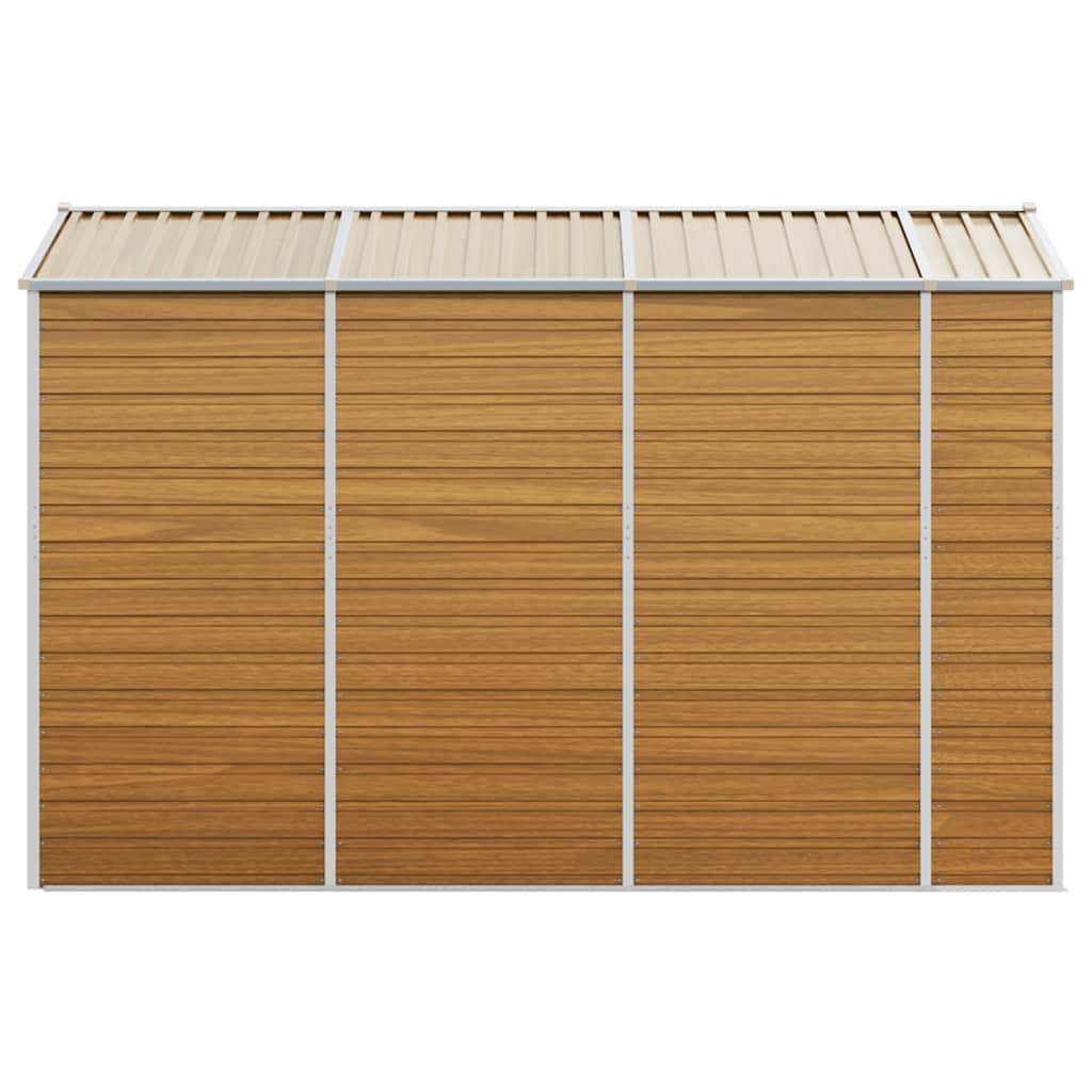 Vidaxl - Abri de jardin marron clair 191 x 300 x 198 cm en acier galvanisé vidaXL 3188277 - Image 7