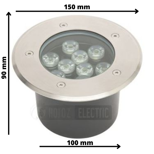 Spot LED encastrable étanche 9W 900lm 4000K IP67 - Image 2