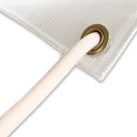 Pack Toile Pergola Blanc Crème 3x4 m + Sandow Ivoire 20m - Bâche Pergola prête à poser LP640PR Garantie 8 ans TECPLAST - Image 2