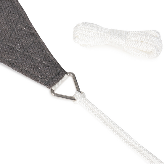 Voile d'ombrage triangulaire 5x5x5 M gris - Image 4