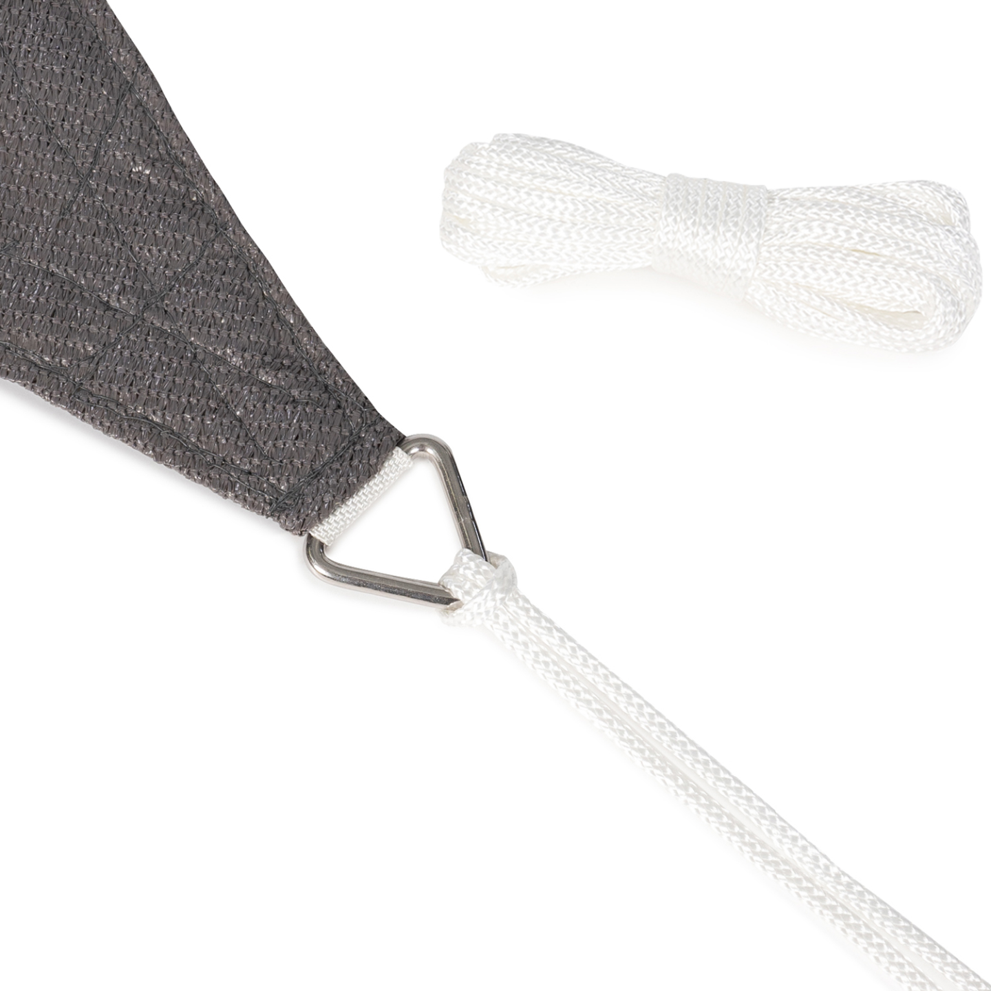 Voile d'ombrage triangulaire 5x5x5 M gris - Image 4