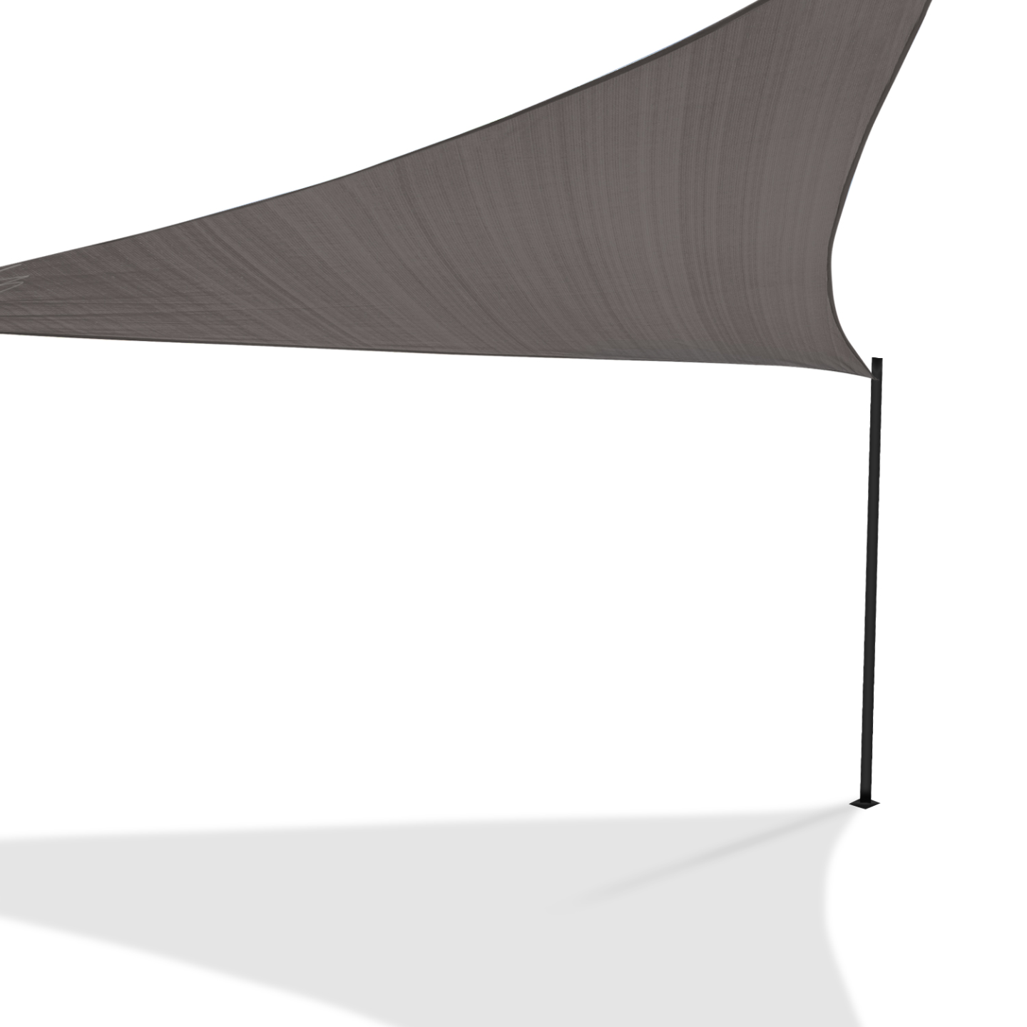 Voile d'ombrage triangulaire 5x5x5 M gris - Image 2