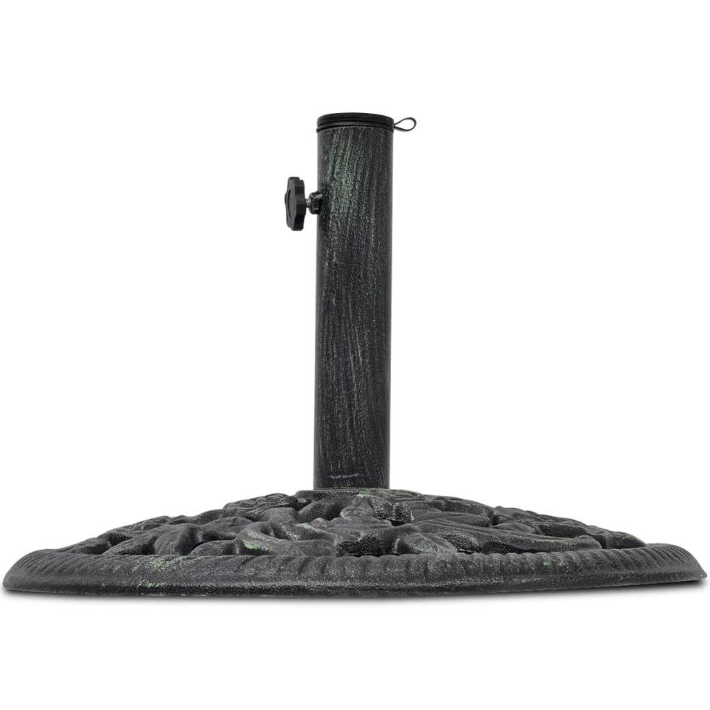Helloshop26 - Pied socle base de parasol en fonte 35/38/48 mm 12 kg 48 cm noir - Image 2